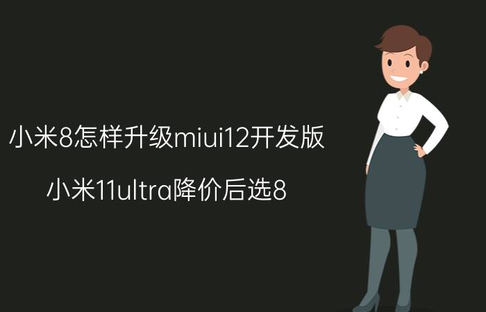 小米8怎样升级miui12开发版 小米11ultra降价后选8 256还是12 512？